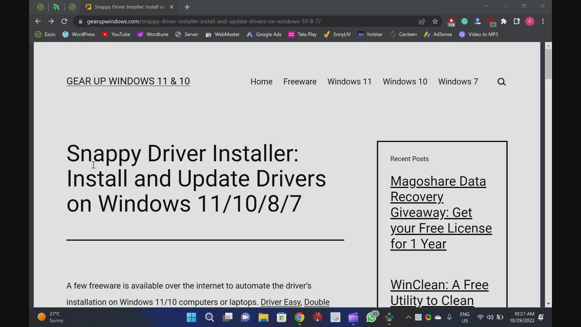 download the last version for windows Snappy Driver Installer R2309