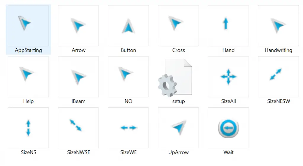 pack of cursor icons for windows 10