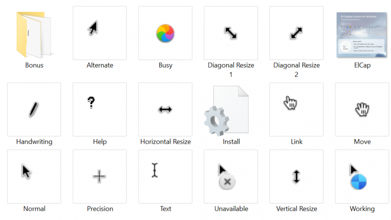 how to download windows 10 cursors