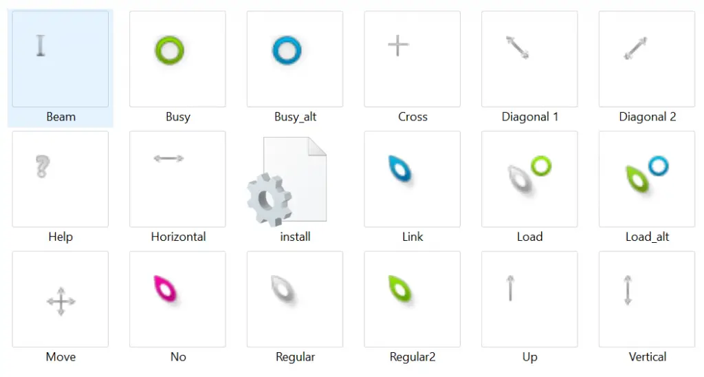 download windows 10 cursors