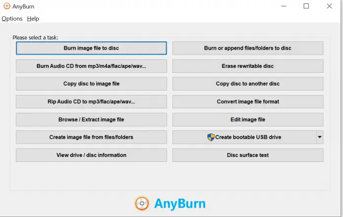 for windows download AnyBurn Pro 5.9