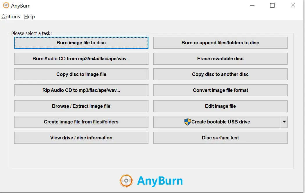 AnyBurn Pro 5.7 for windows download free