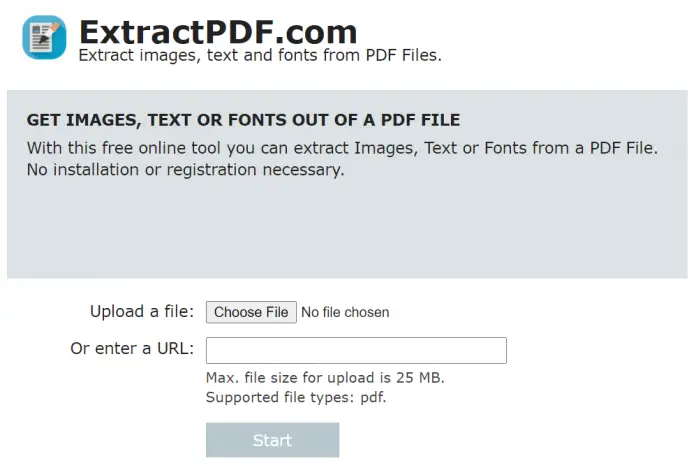 text extractor from pdf online