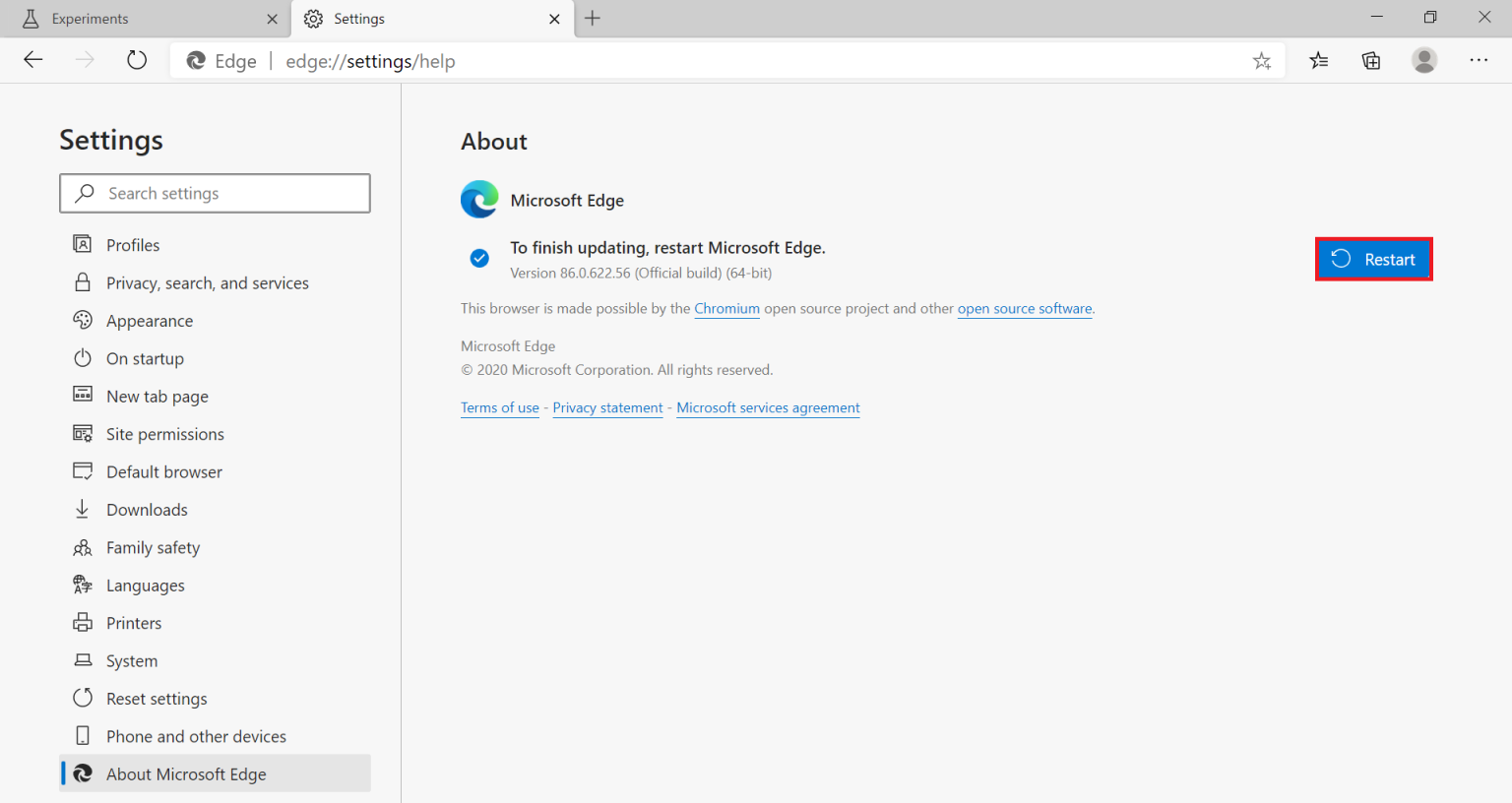 How to manually update the Microsoft Edge browser to its latest version ...