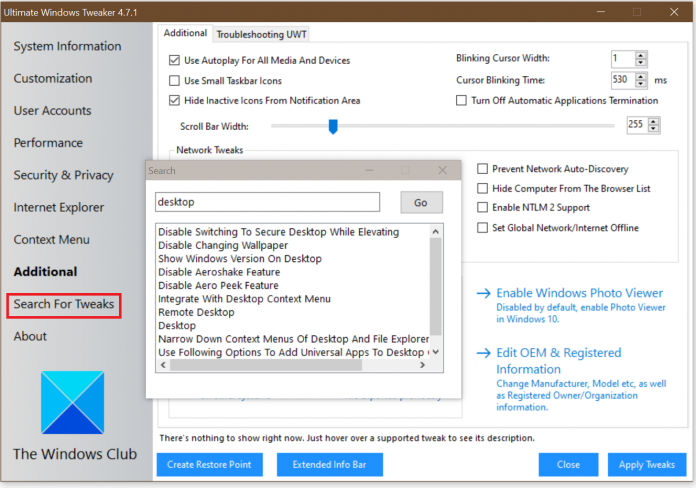 Ultimate Windows Tweaker 5.1 download the new version for ios
