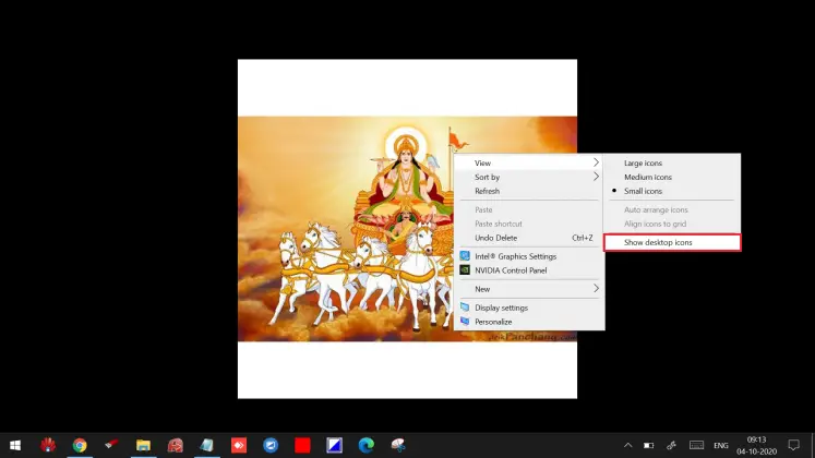 windows 10 hide icons on double click