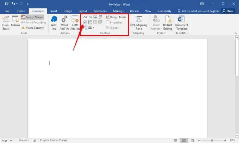 How to Insert Clickable Checkbox in MS Office Word 2016? | Gear Up Windows