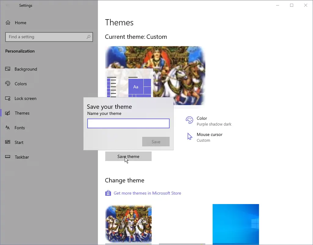 make your own windows 10 themes