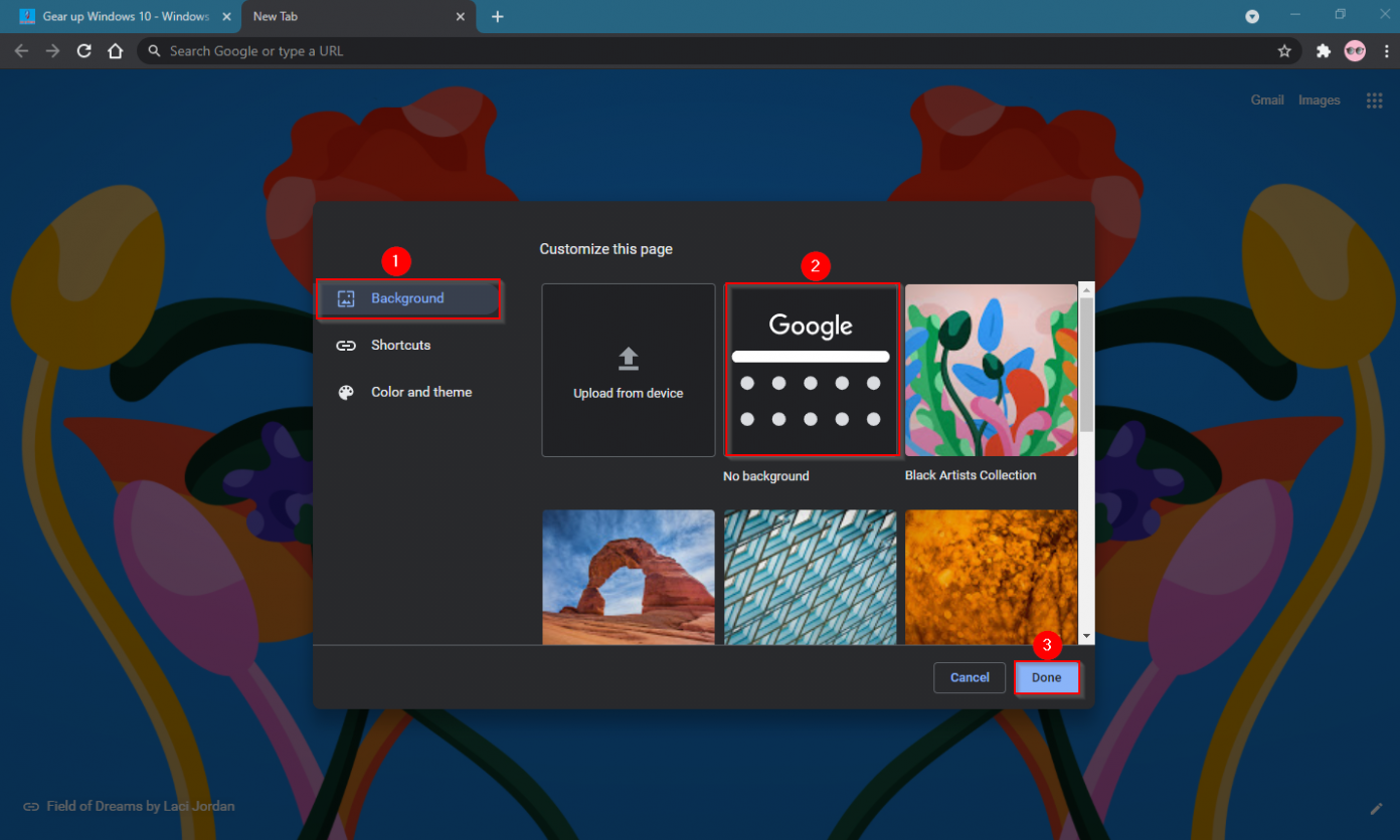 How To Remove or Disable Chrome 'New Tab' Page Background Image? | Gear
