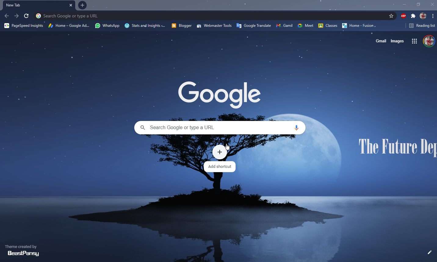 how to reset chrome theme