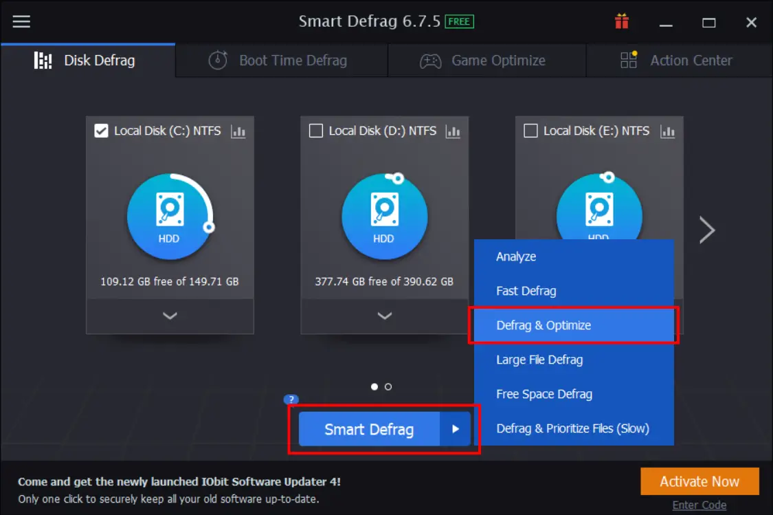 iObit Smart Defrag: Fast & Deep Defragment Tool to Optimize Hard Drive ...