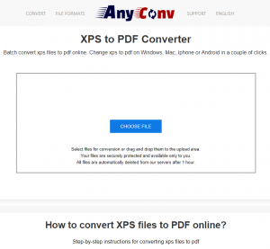 oxps file converter to pdf