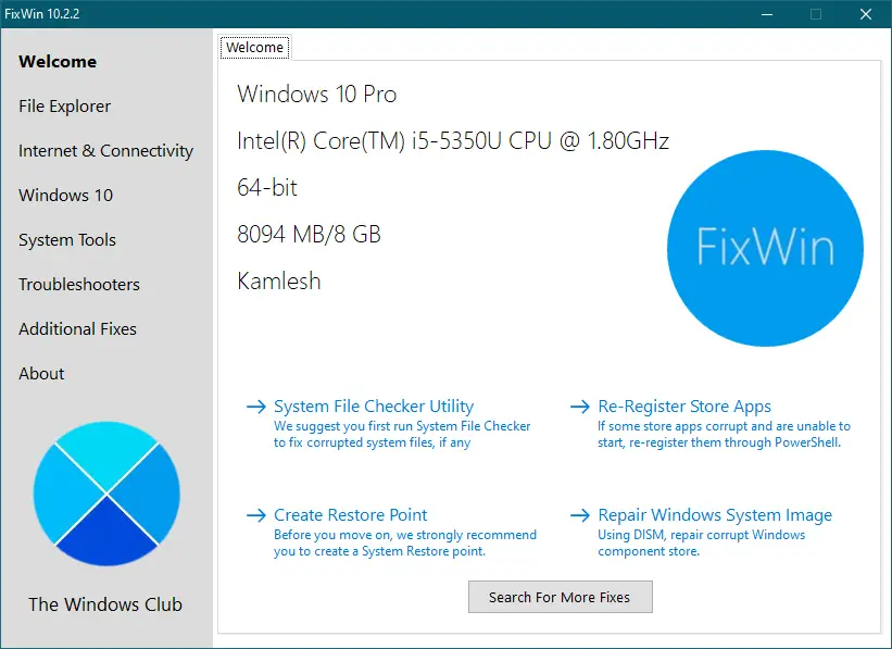 fixwin free download