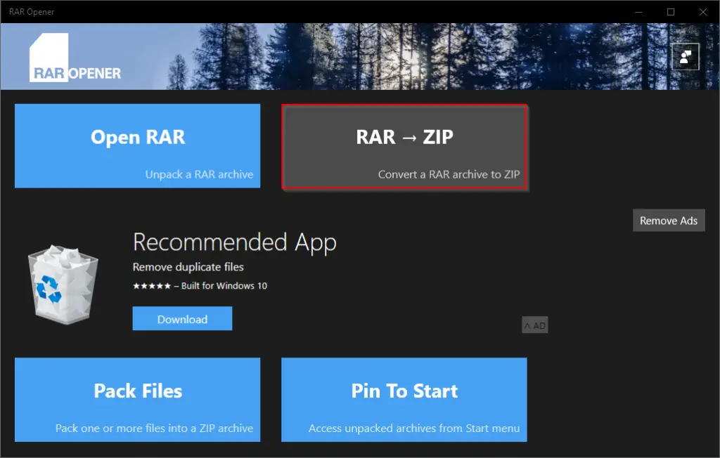 rar to zip converter free download
