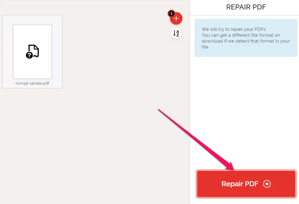 repair corrupted pdf online
