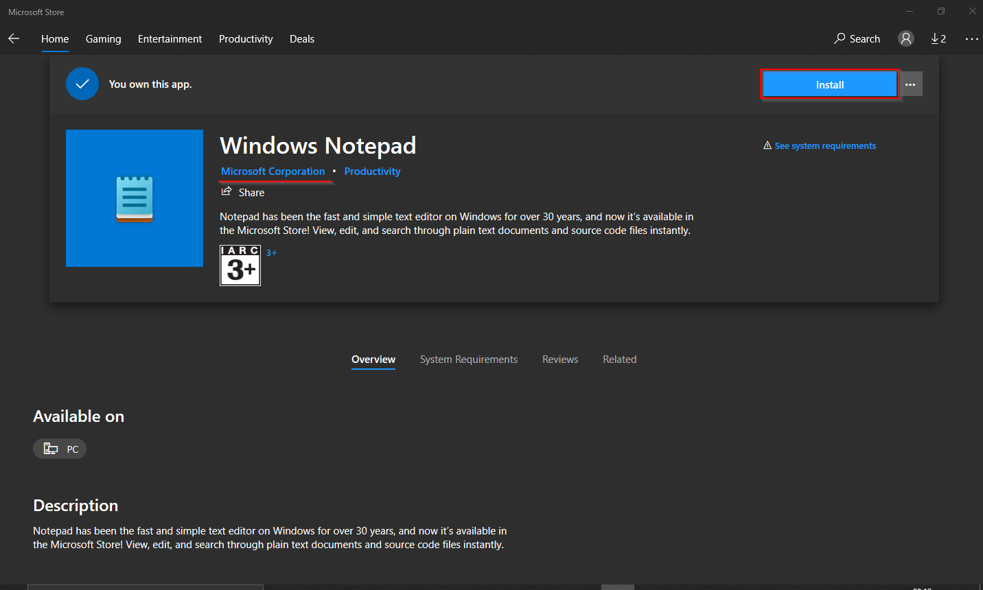 where is notepad in windows 8