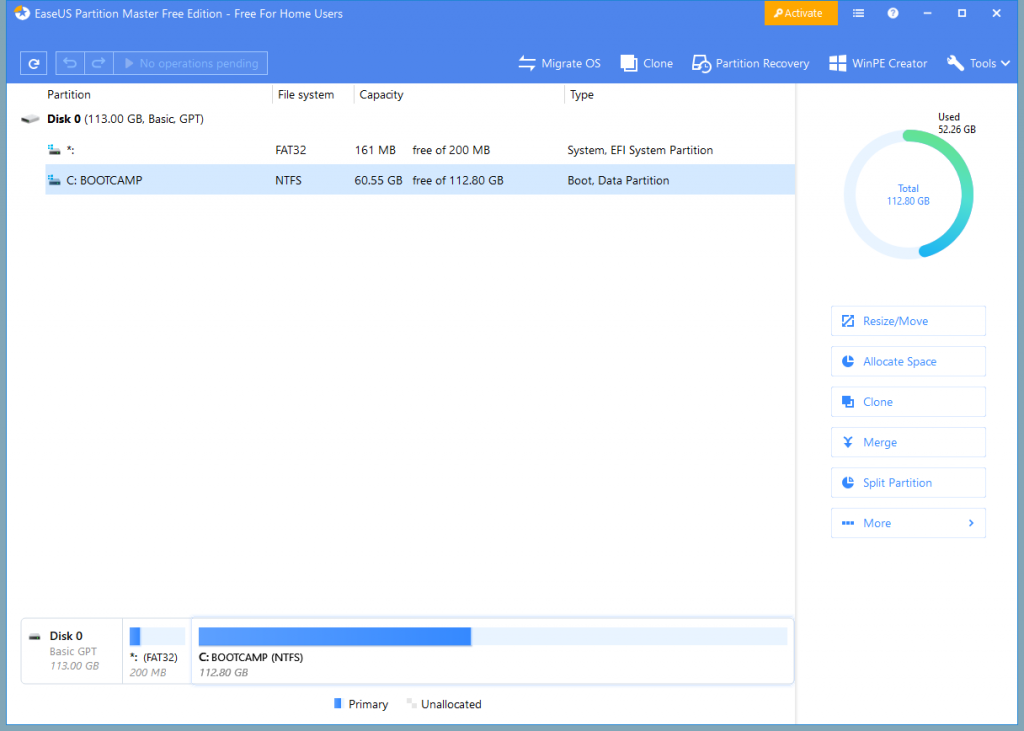 EASEUS Partition Master 18.0 for windows download free