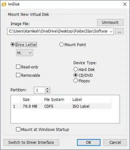 ImDisk Toolkit: Ramdisk for Windows and Mounting of Image Files | Gear ...