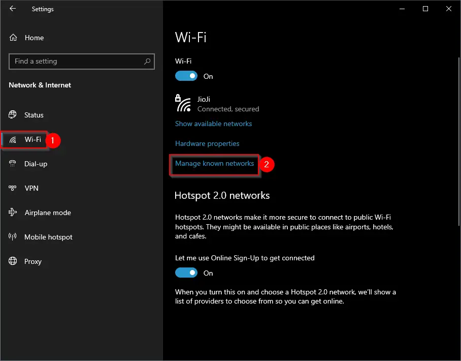 How To Forget Saved Wi Fi Network In Windows 10 Gear Up Windows