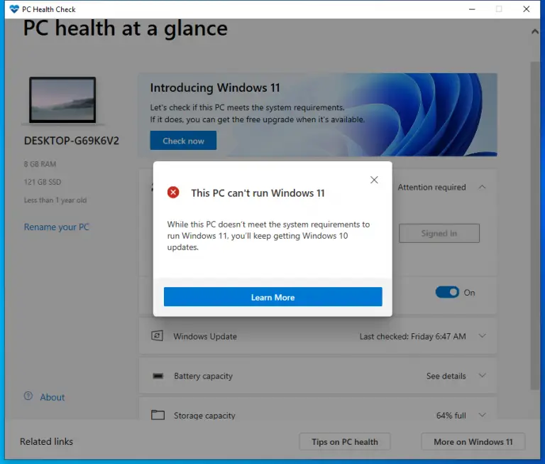 windows 11 is my computer compatible