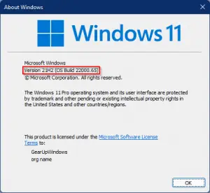 How To Check Build And Version Number On Windows 11/10? | Gear Up Windows