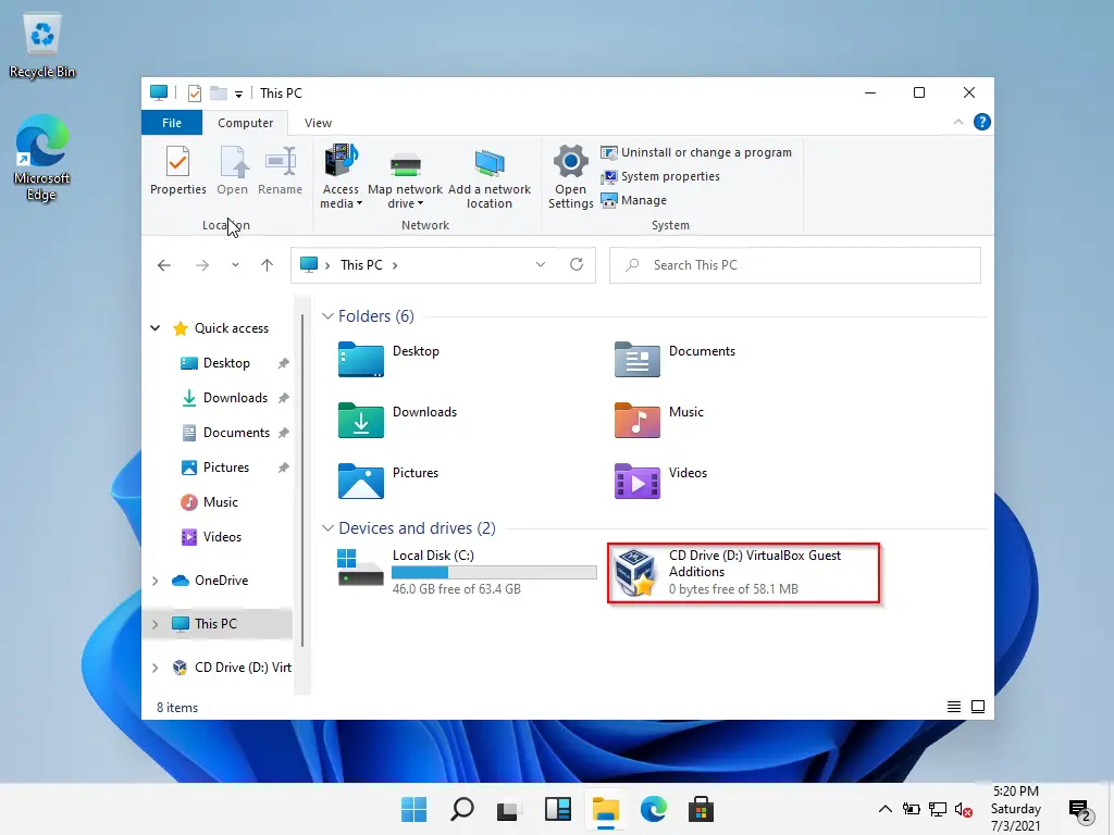 How to Install Guest Additions to Windows 11 in VirtualBox? | Gear Up ...