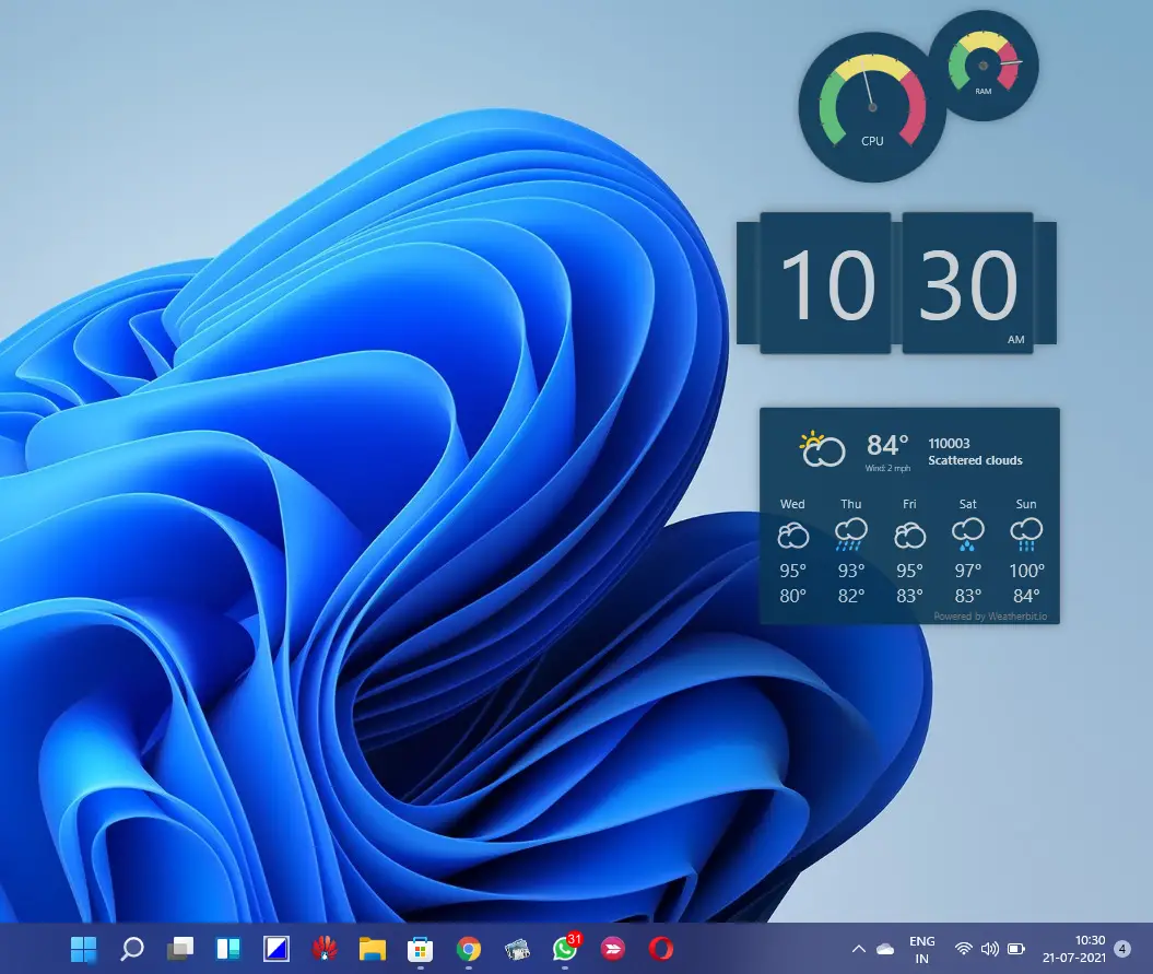 widget launcher windows 10