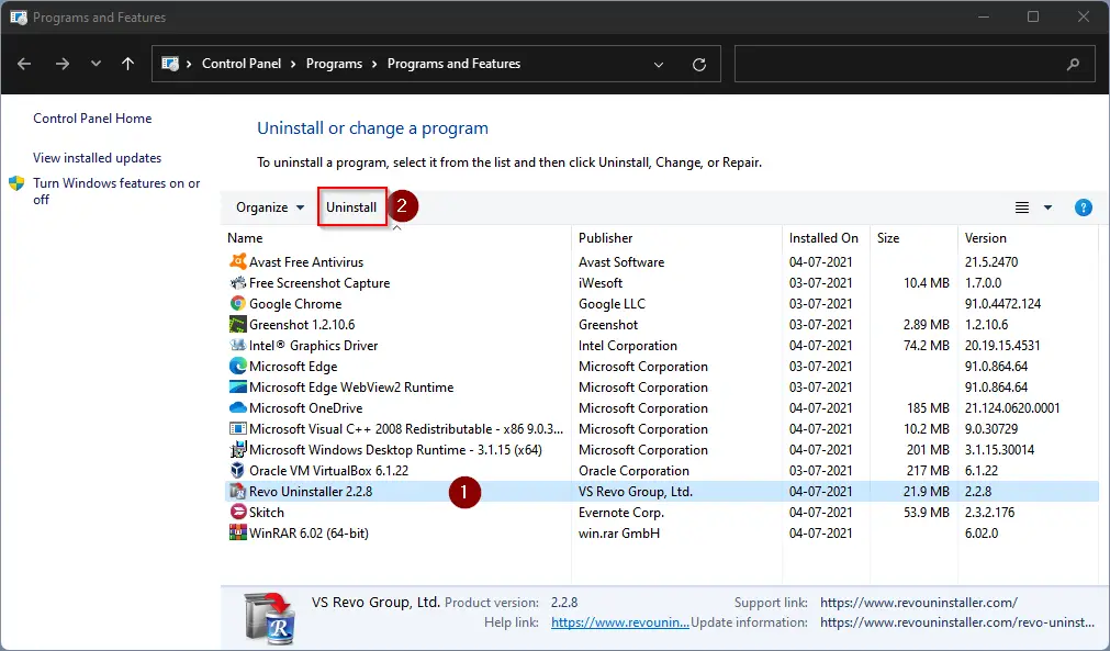 How to Uninstall Applications or Programs in Windows 11?  Gear Up Windows