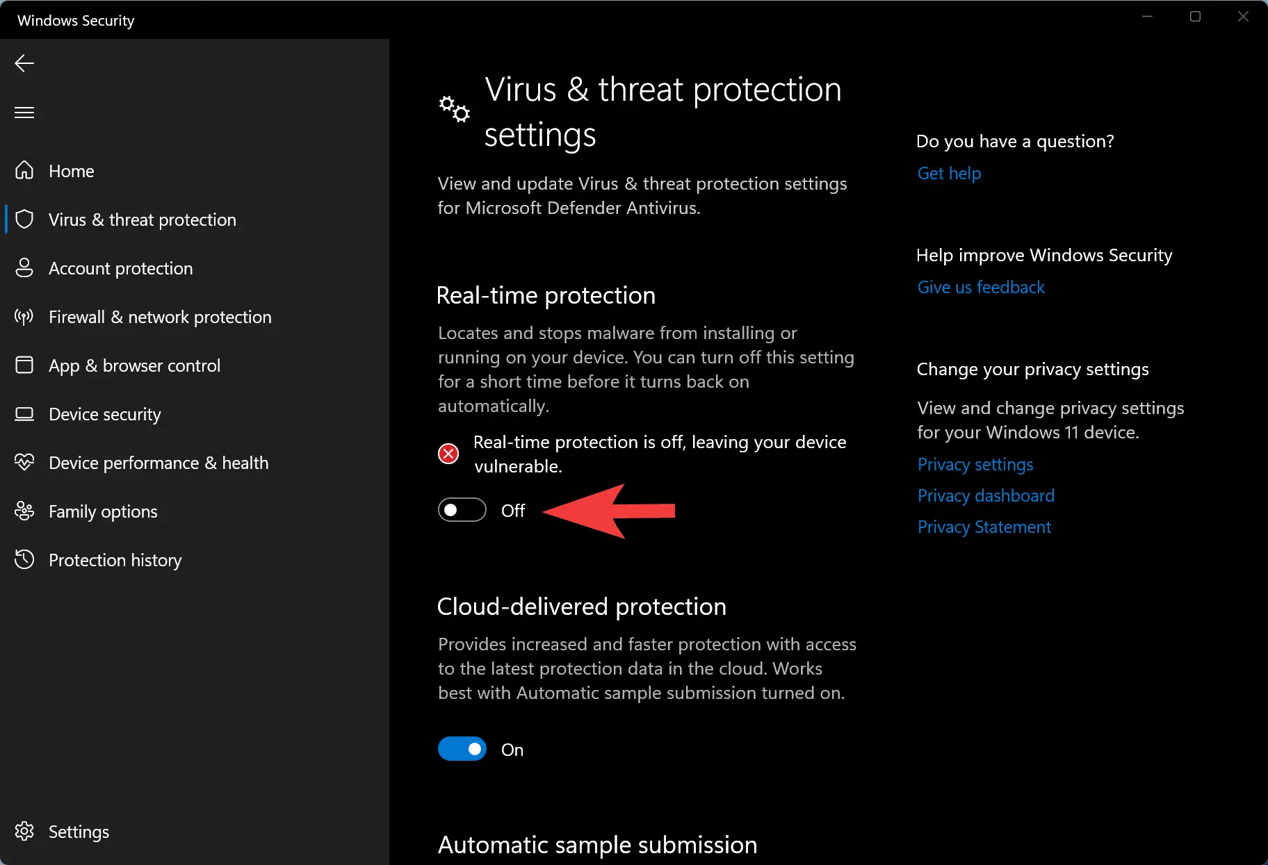 How To Enable Or Disable Microsoft Defender Real Time Protection In