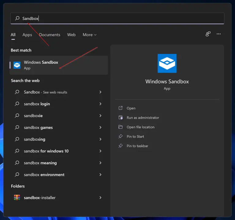 windows 11 sandbox windows 11 sandbox