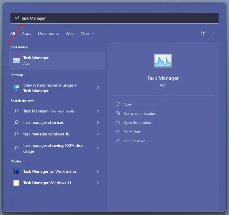 windows task manager shortcut windows