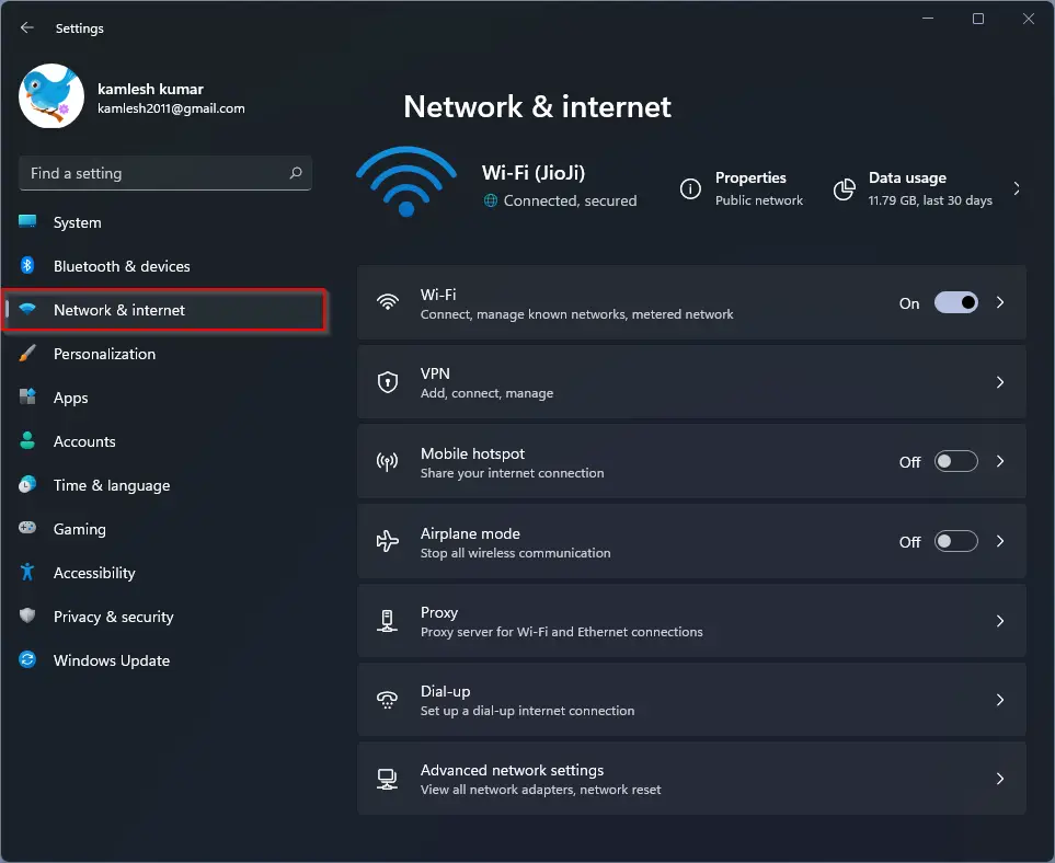 ip assignment windows 11