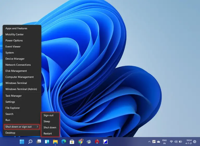 How To Shut Down Or Restart Windows 11 PC? | Gear Up Windows