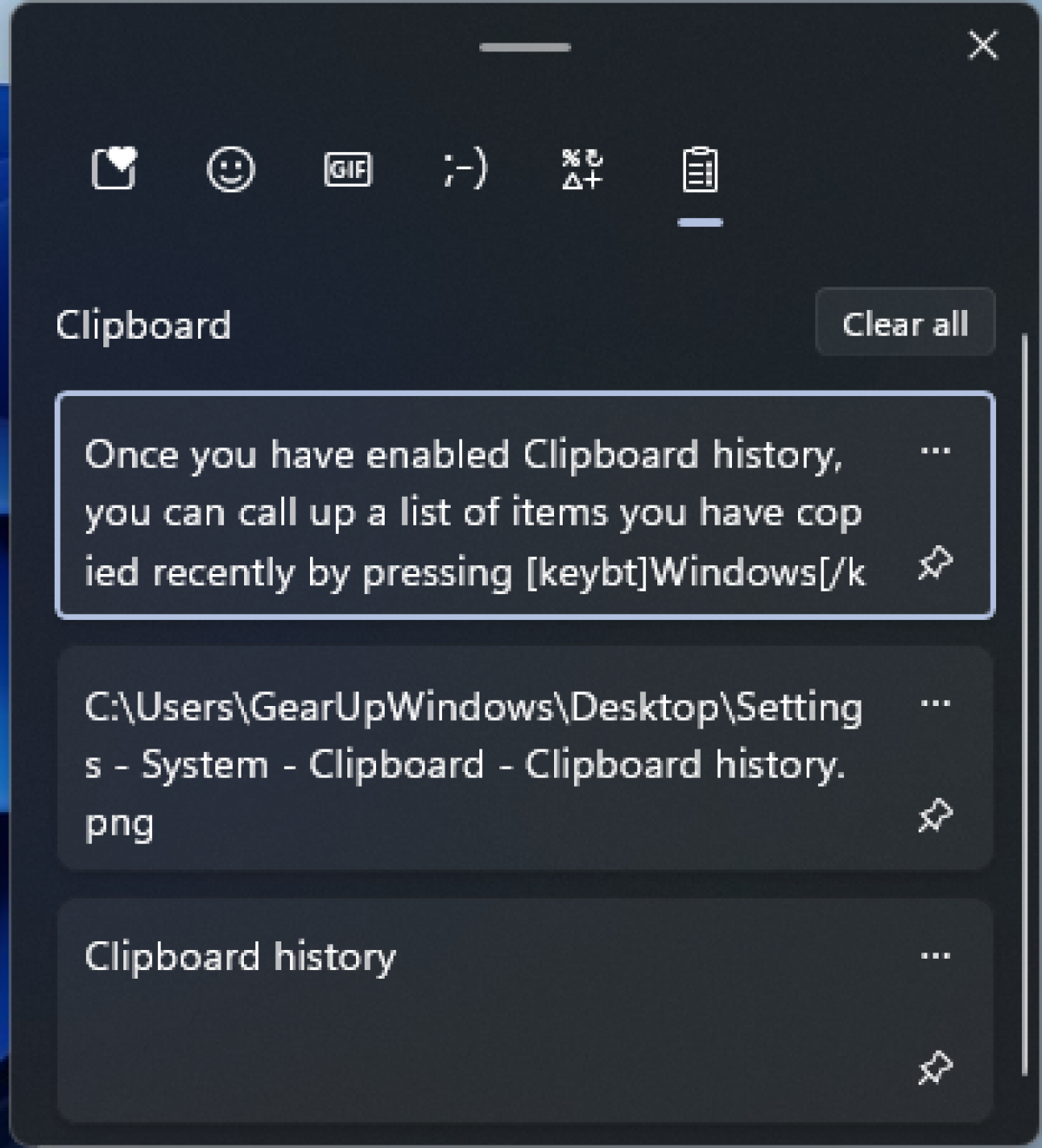 What Is Clipboard History On Windows 11 And How To Use It Gear Up Windows 11 10