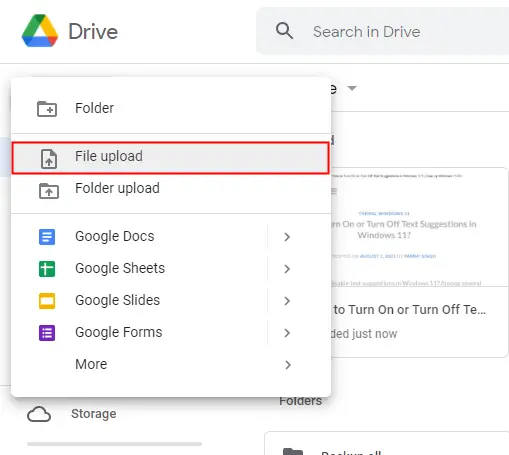 windows 11 download google drive