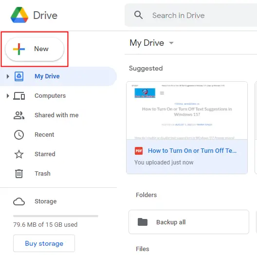 windows 11 download google drive