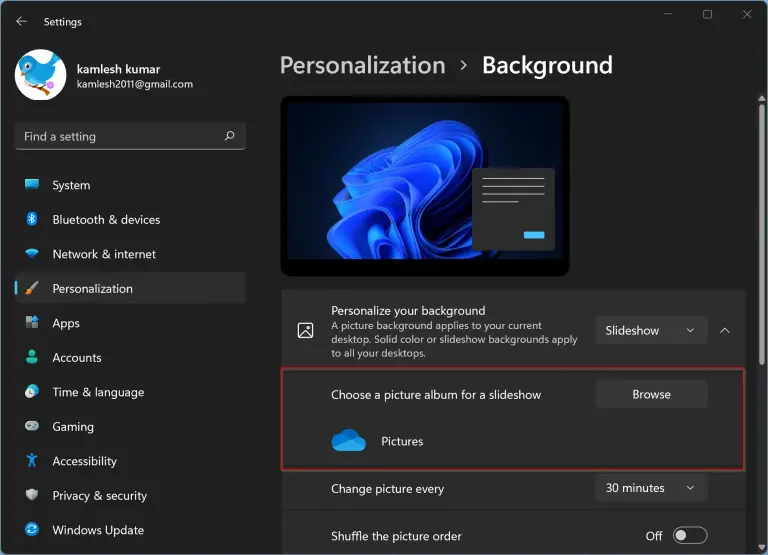 How to Enable Wallpaper Slideshow in Windows 11? | Gear Up Windows