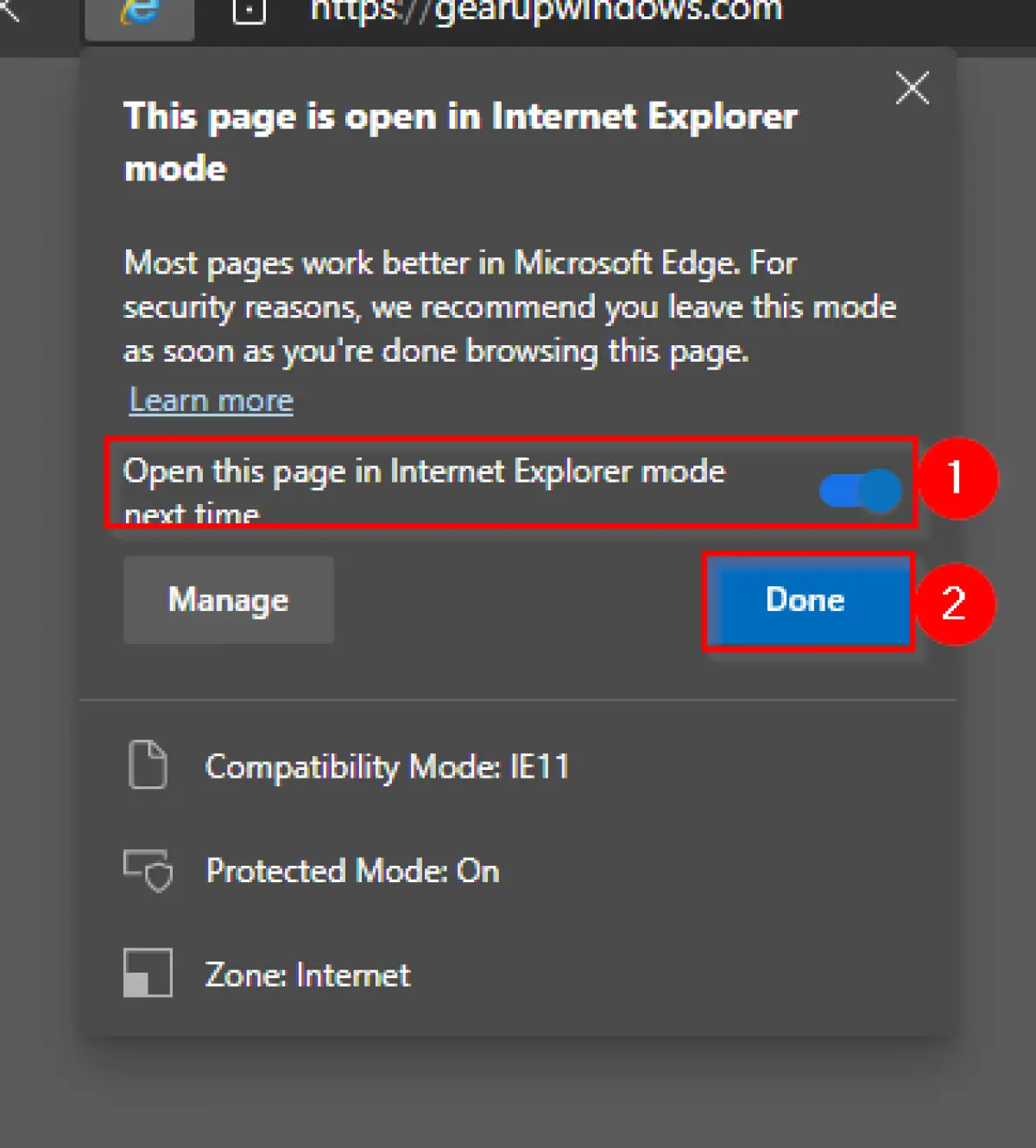 how to do compatibility view on internet explorer