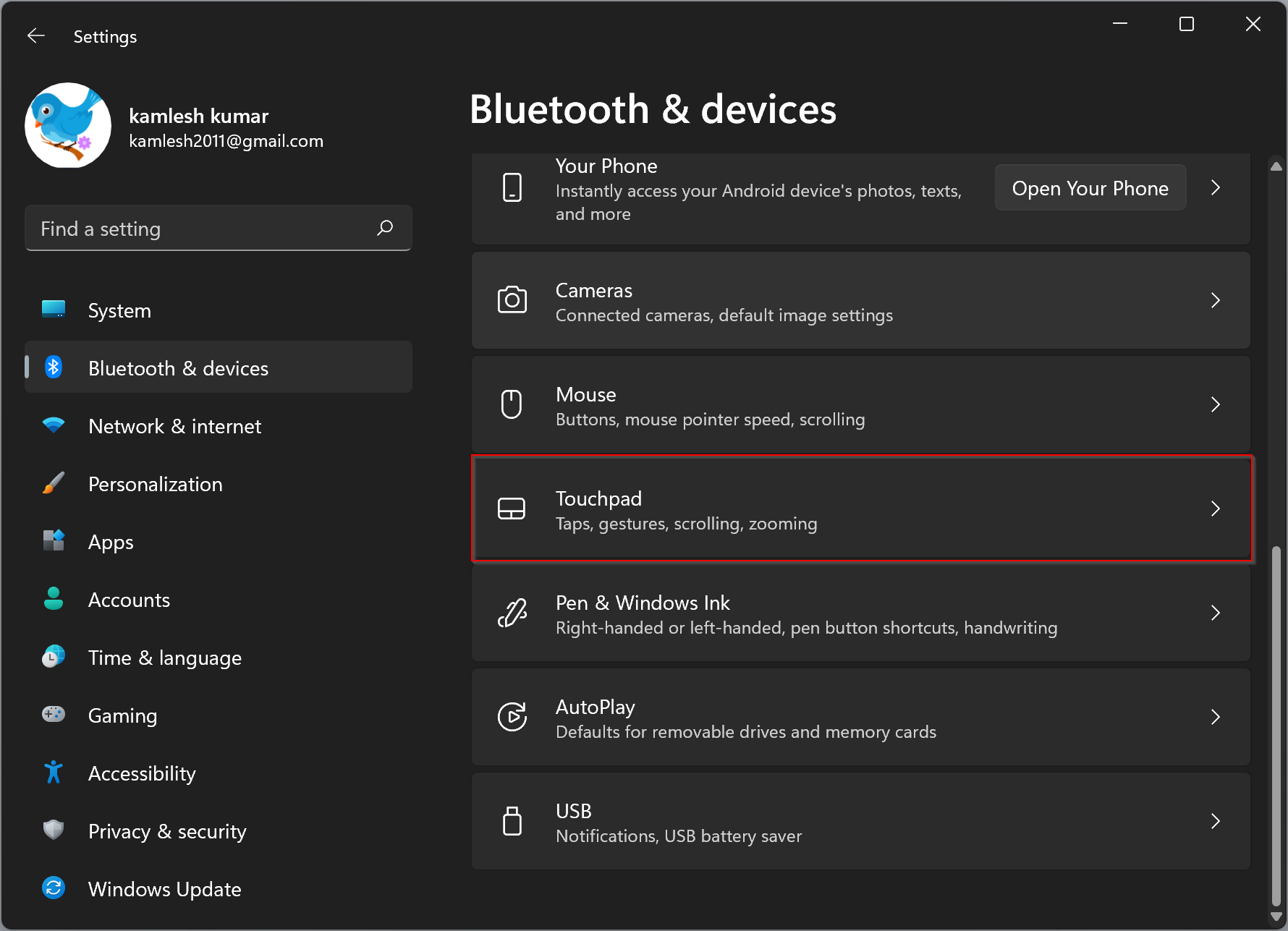 trackpad scroll direction windows 10 reversing on its own