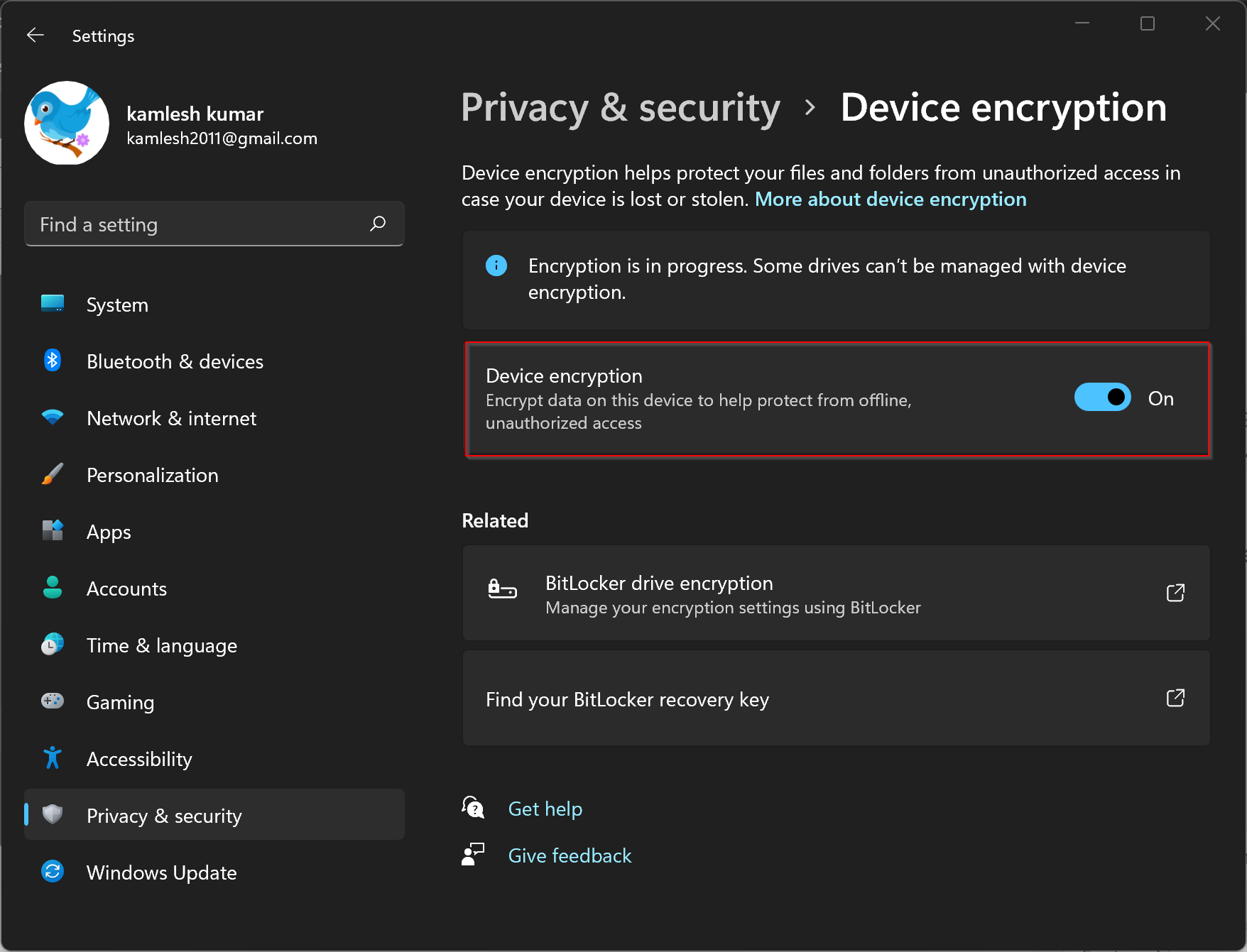 How to Enable or Disable Device Encryption on Windows 11? | Gear Up Windows