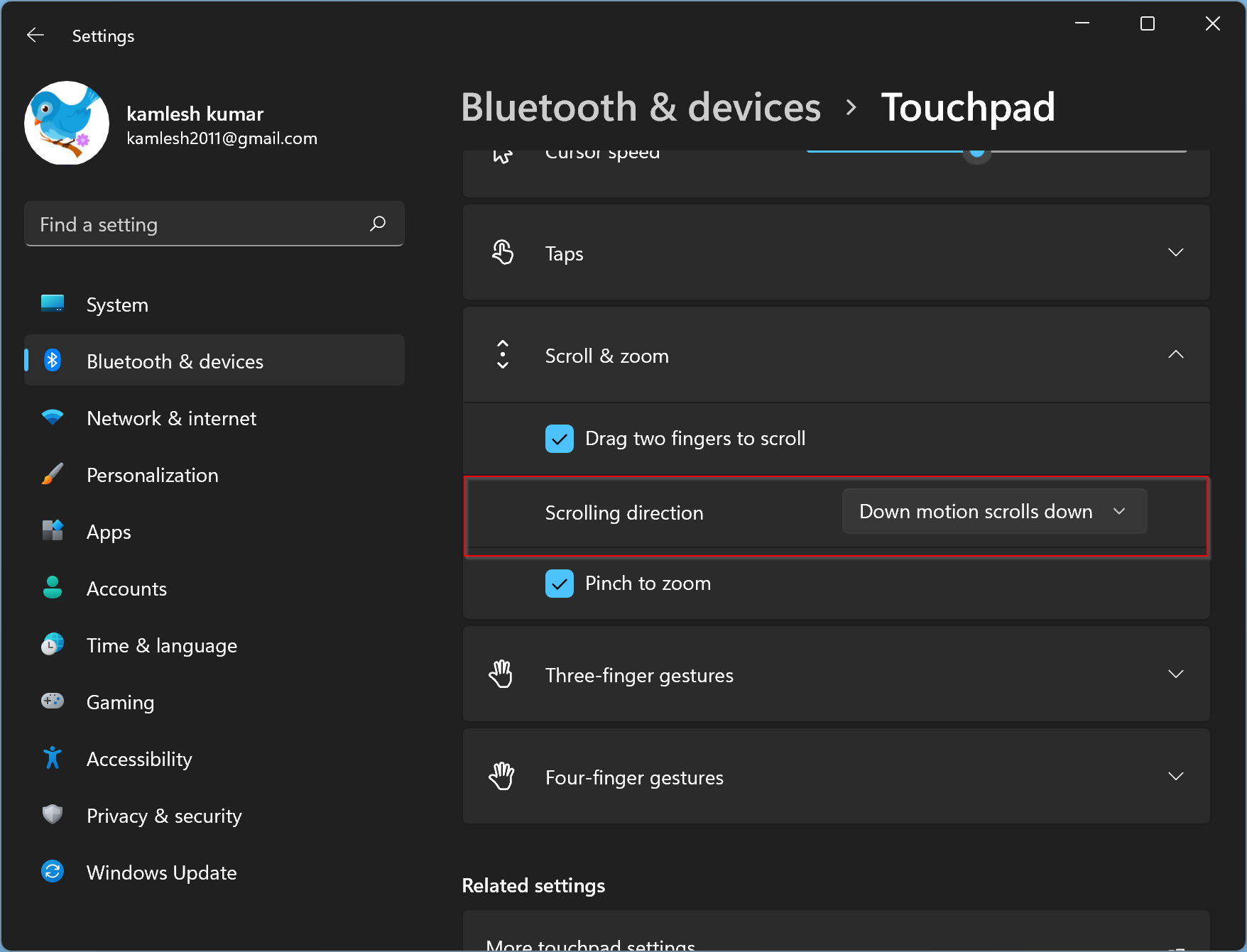 how-to-change-touchpad-scroll-direction-on-windows-11-or-10-gear-up