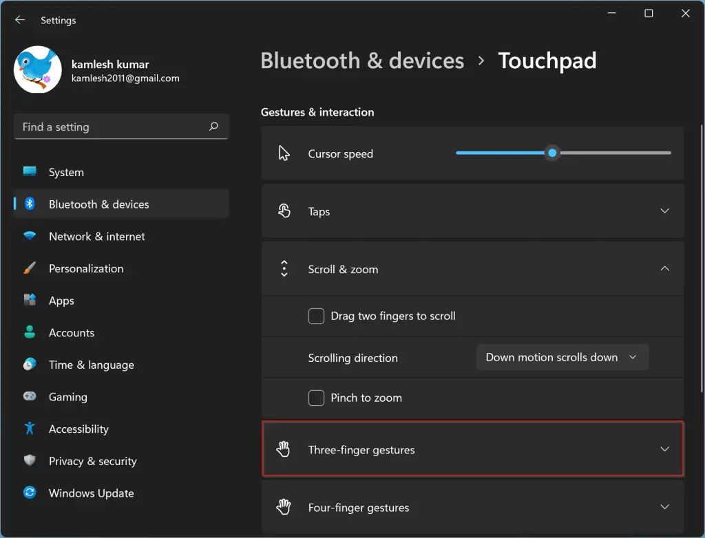 How to Enable or Disable Touchpad Gestures on Windows 11? | Gear Up Windows