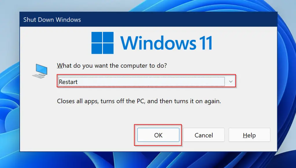 How to Reboot or Restart a Windows 11 PC?  Gear Up Windows