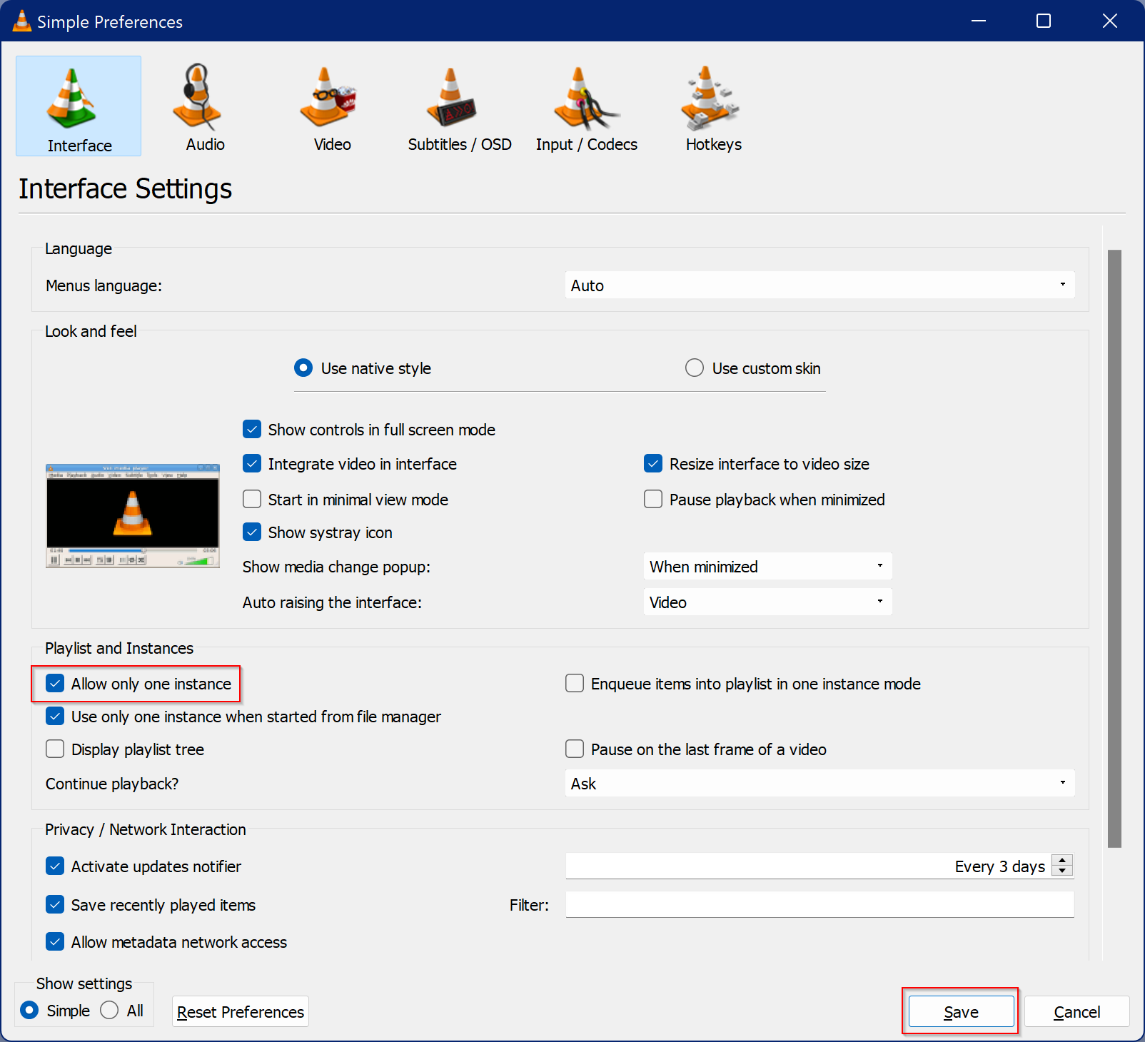 opening up multiple vlc windows