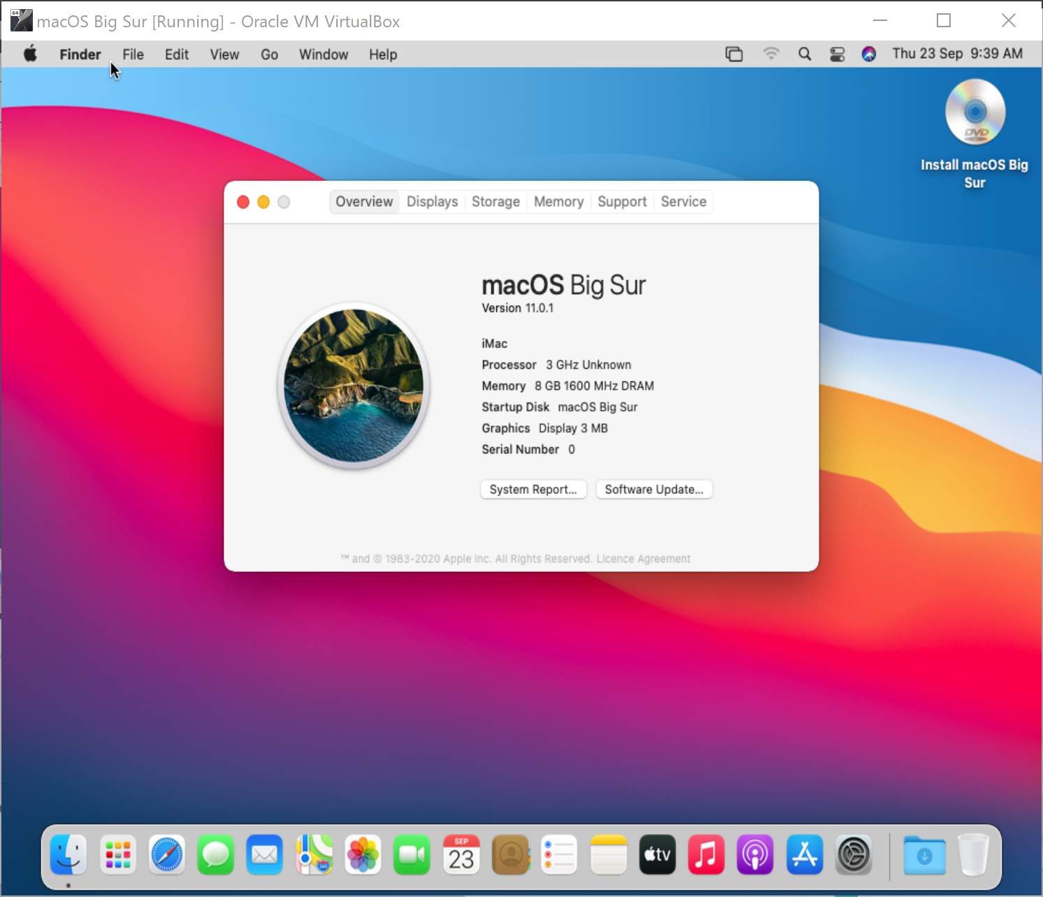 serial number to use for mac osx in virtualbox