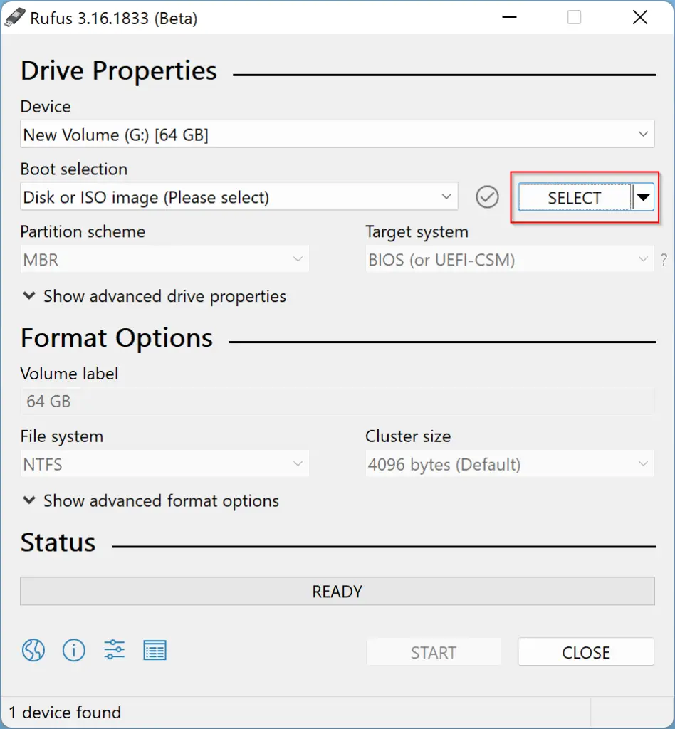 How to use rufus to disable tpm secure boot and ram checks in bootable