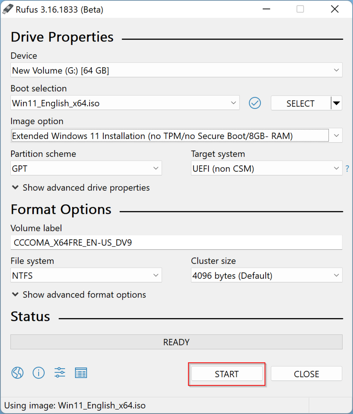 non bootable iso to usb