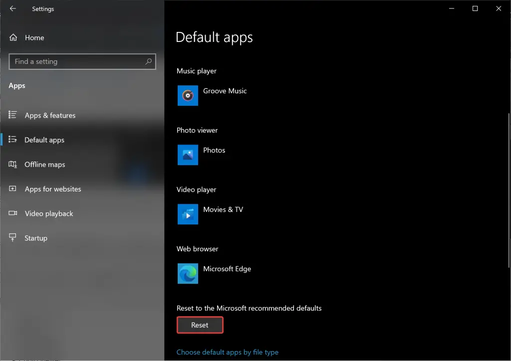 How To Reset And Restore Default Apps For File Types In Windows 11 Or ...