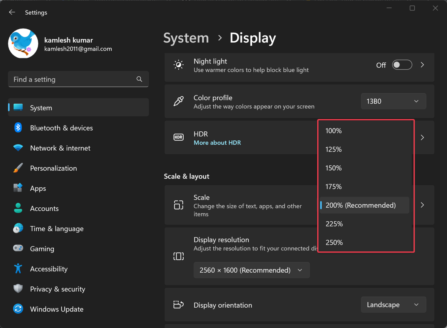 windows 11 dpi scaling per application