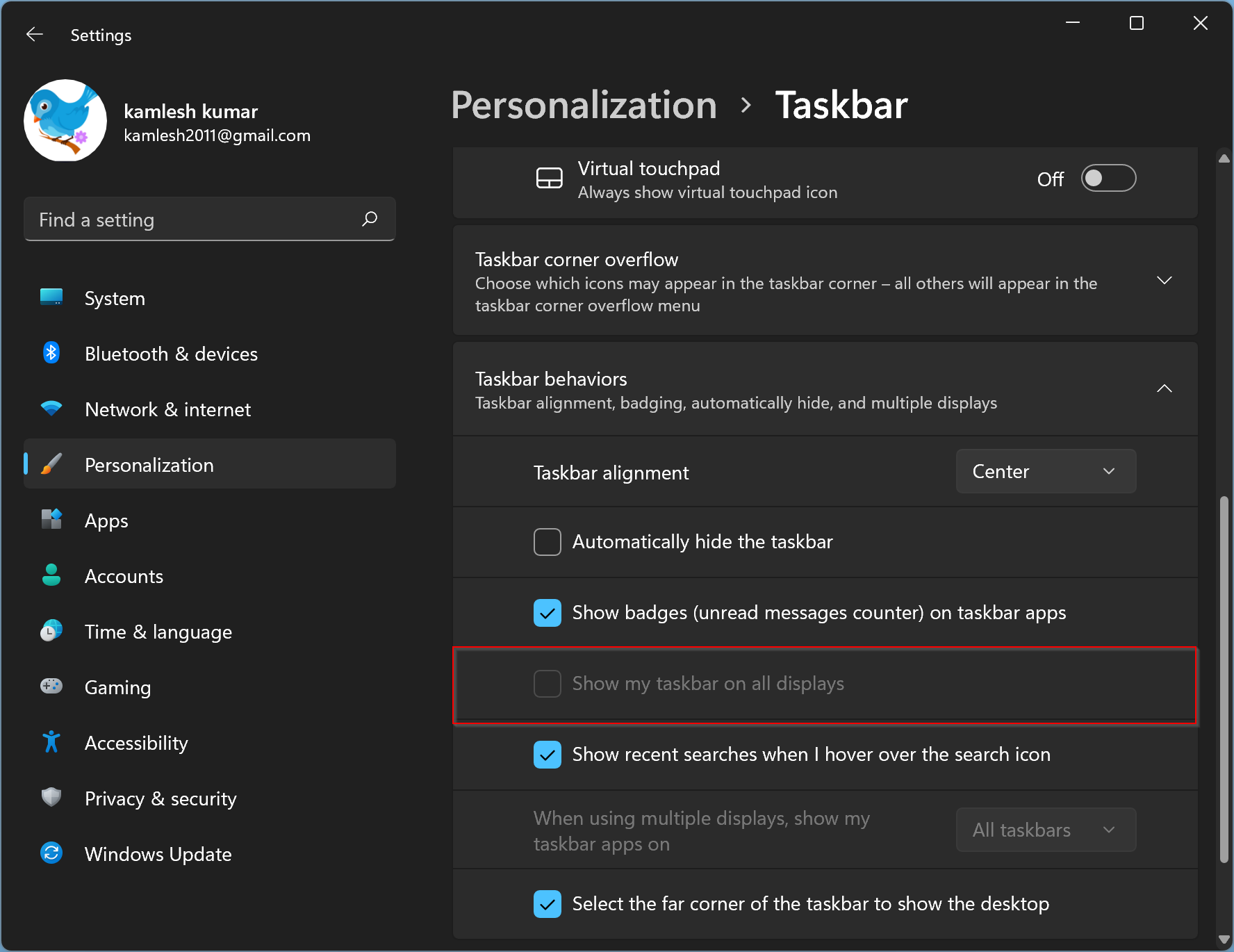 How to Disable or Remove Taskbar on a Second Monitor in Windows 11 or ...